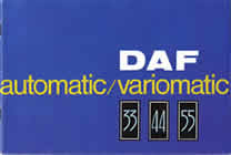 Daf Range sales brochure cover 1968