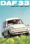 DAF 33 Van sales brochure cover 1970