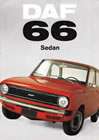 Daf 66 Sedan sales brochure cover 1972