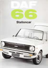 Daf 66 Stationcar sales brochure cover 1972